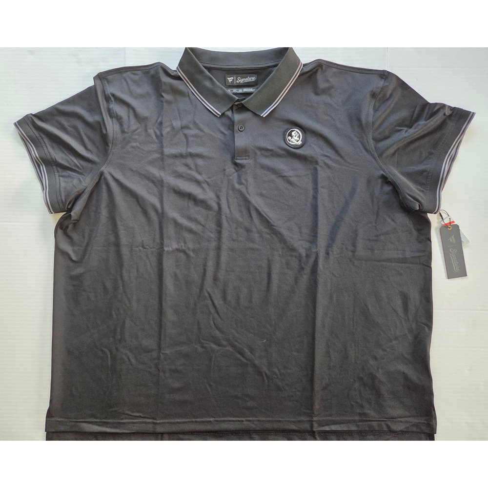 Fanatics Signature Florida State Seminoles FSU Polo Shirt Mens 5XL Black